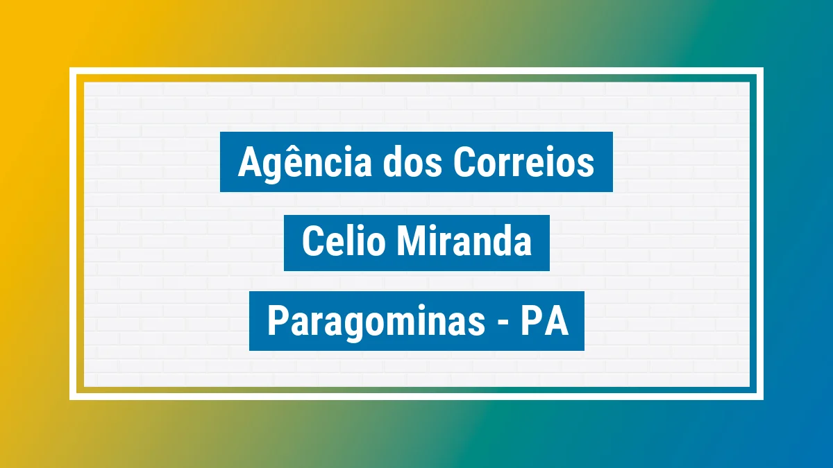 Imagem ilustrativa correios Célio Miranda Paragominas PA
