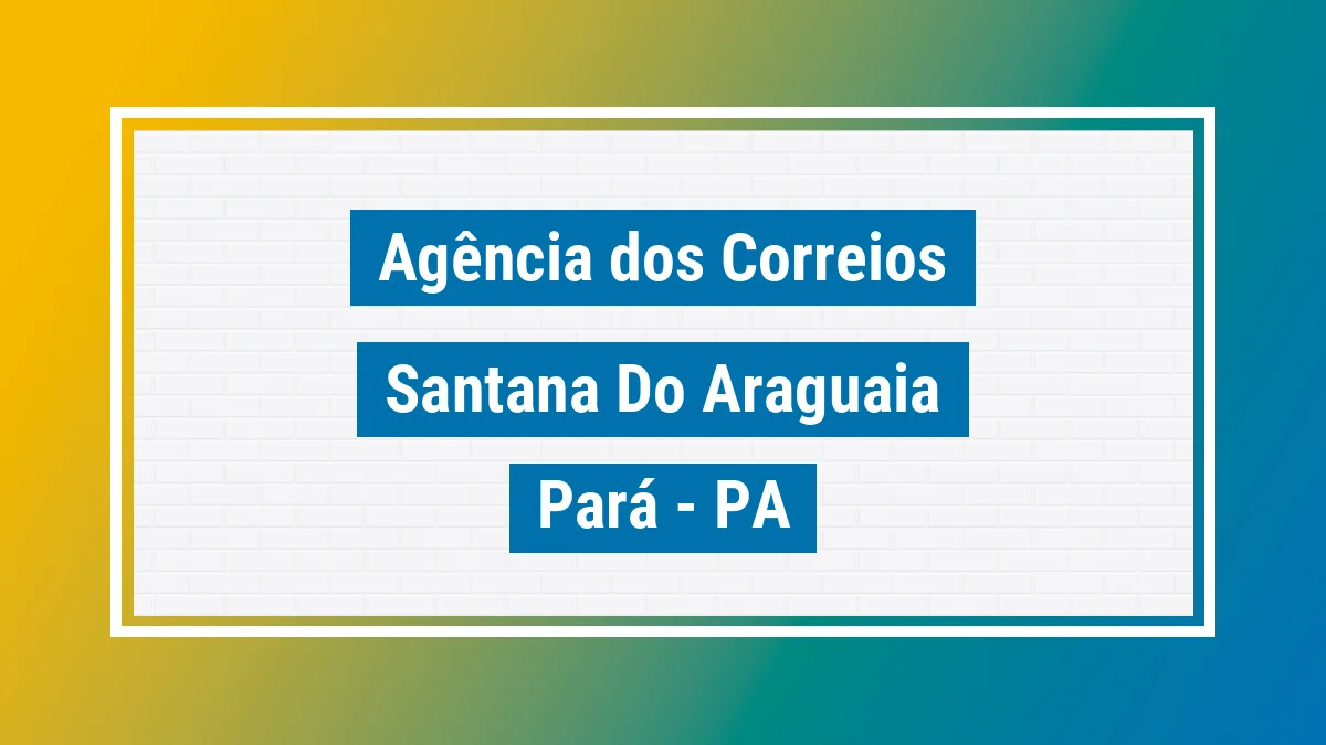 Imagem ilustrativa correios Santana do Araguaia PA