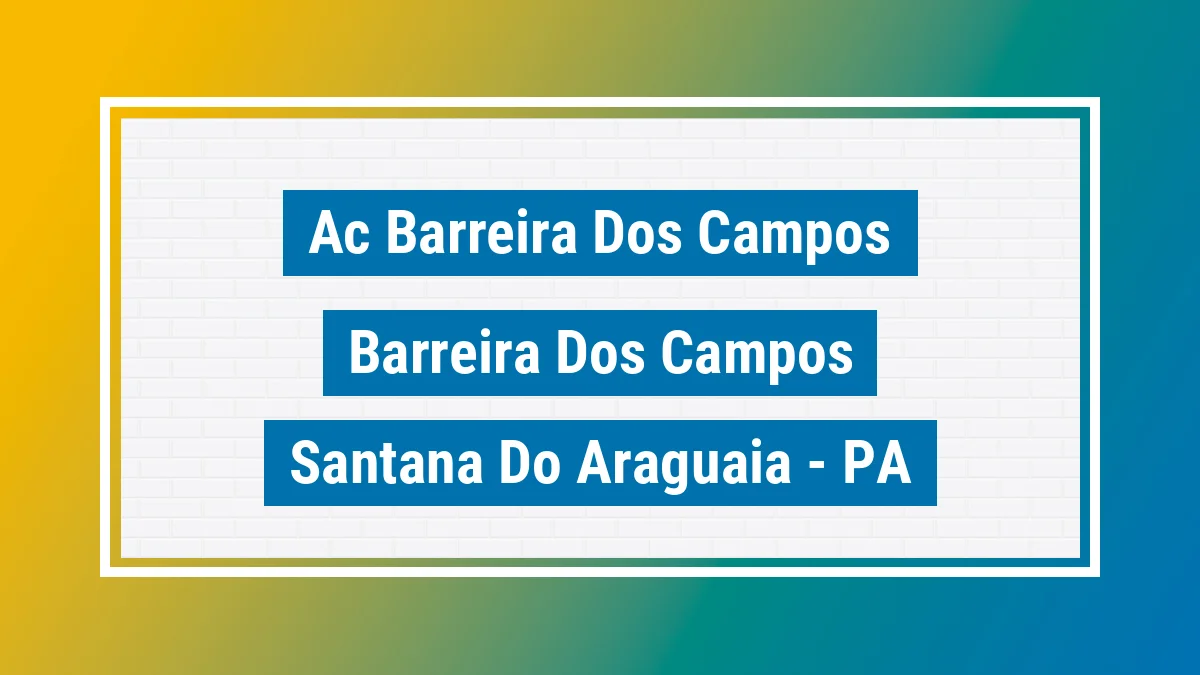 Unidade de agência dos Correios Ac Barreira dos Campos Barreira dos Campos Santana do Araguaia PA