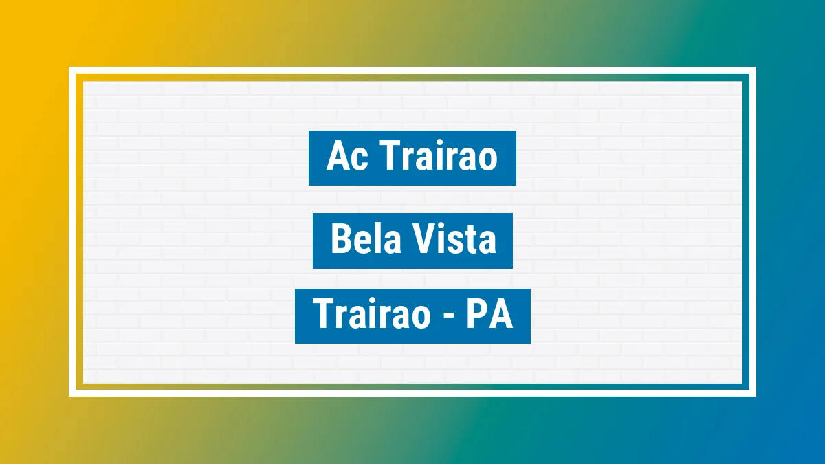 Unidade de agência dos Correios Ac Trairao Bela Vista Trairão PA