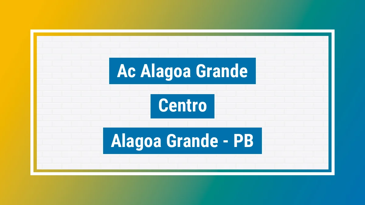 Unidade de agência dos Correios Ac Alagoa Grande Centro Alagoa Grande PB