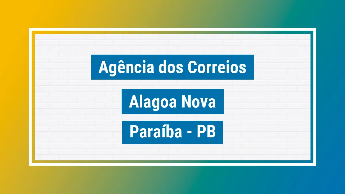 Imagem ilustrativa correios Alagoa Nova PB