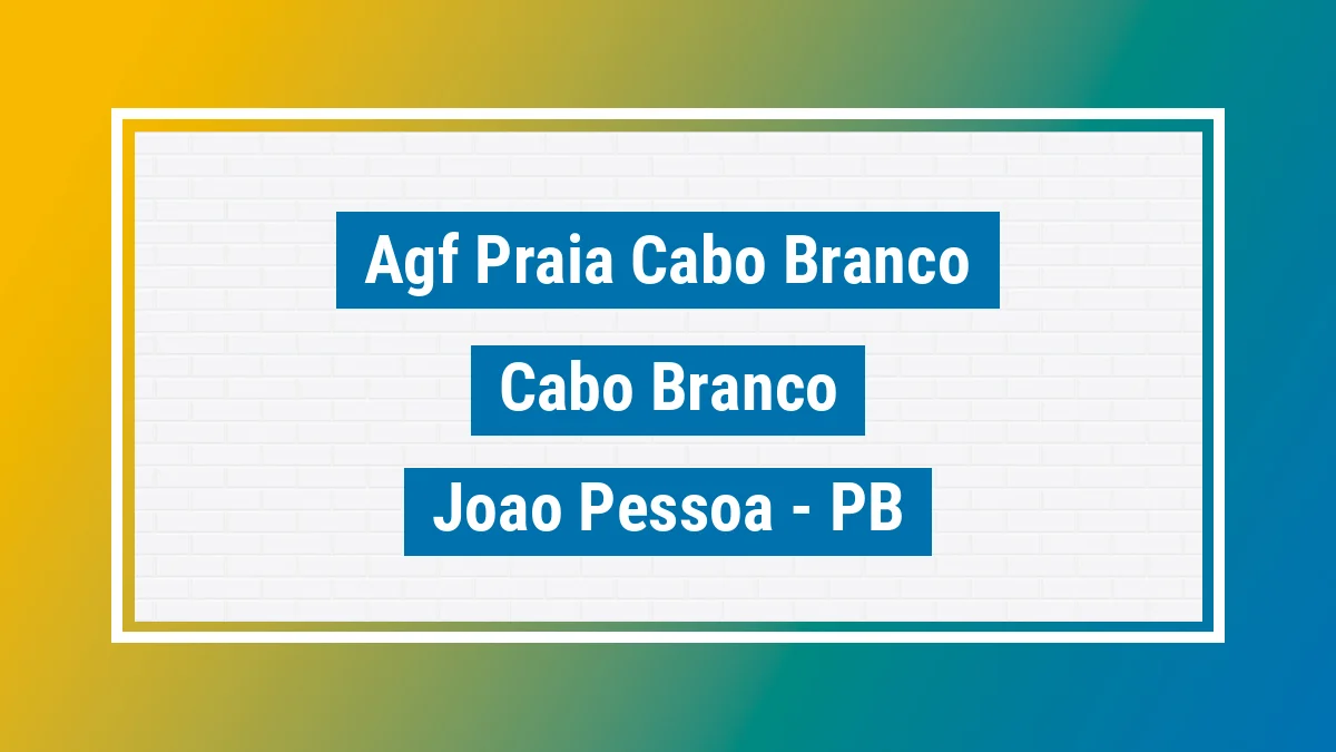 Unidade de agência dos Correios Agf Praia Cabo Branco Cabo Branco João Pessoa PB