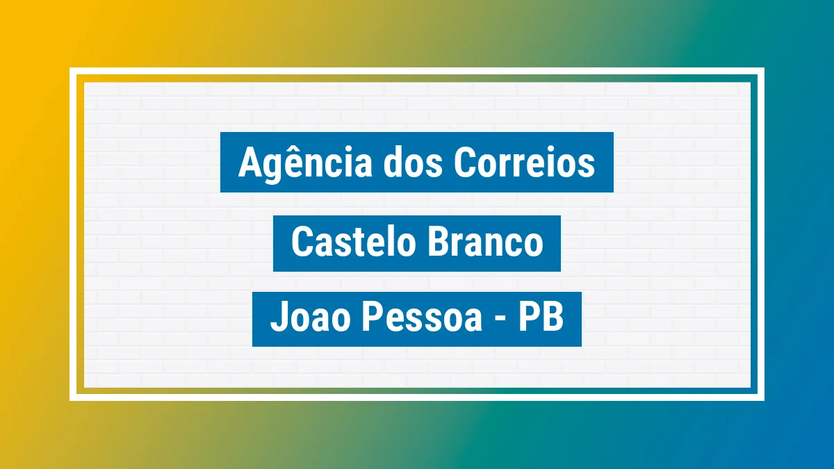 Imagem ilustrativa correios Castelo Branco João Pessoa PB