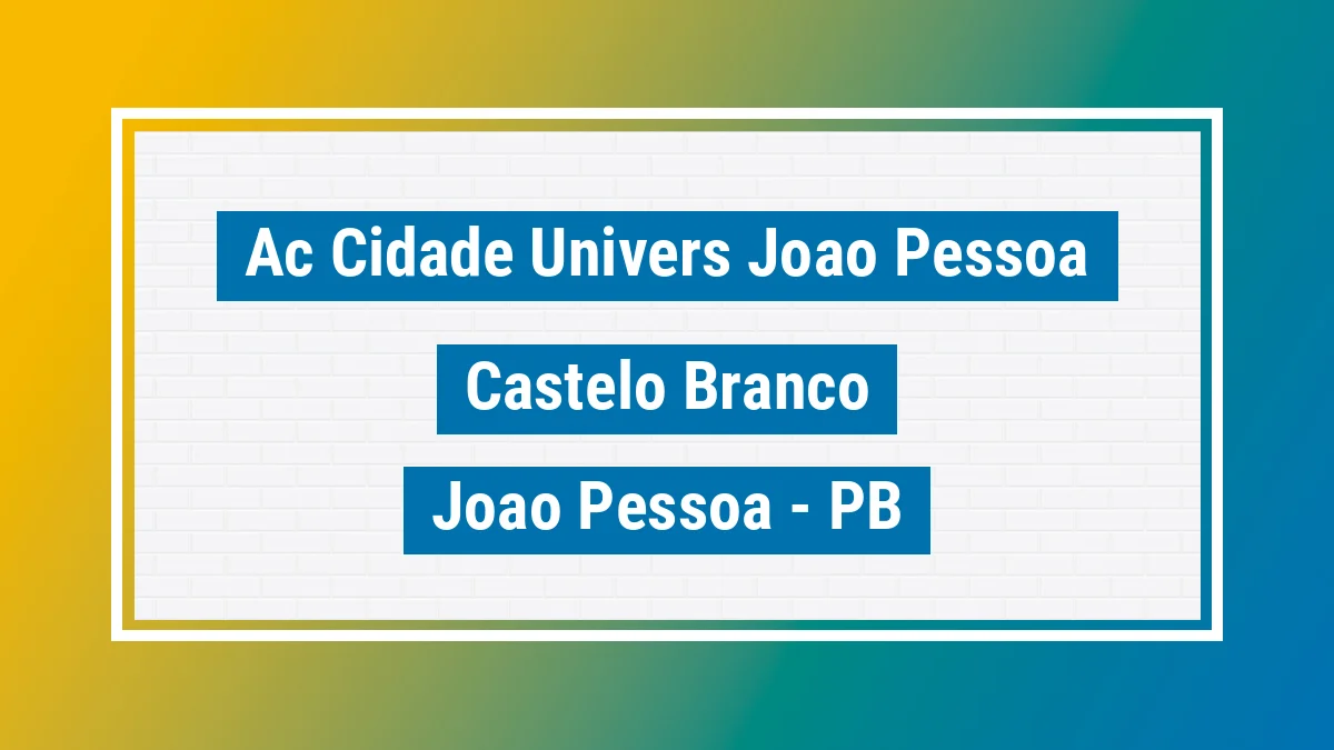 Unidade de agência dos Correios Ac Cidade Univers Joao Pessoa Castelo Branco João Pessoa PB