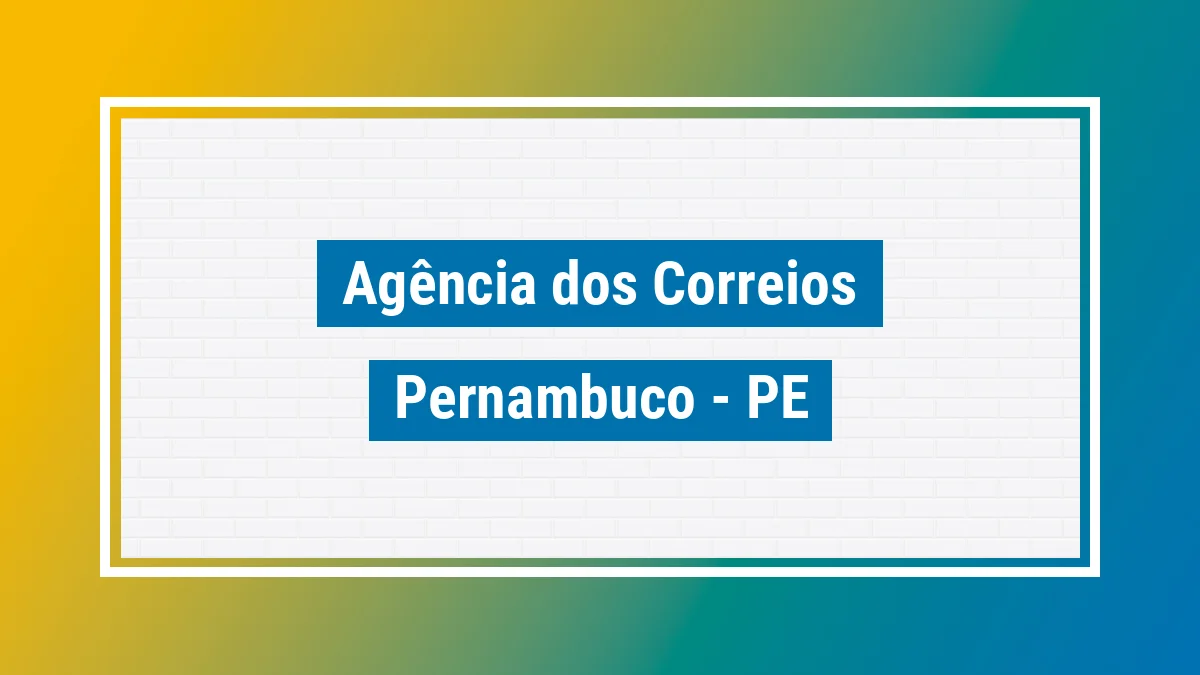 Imagem ilustrativa correios Pernambuco PE