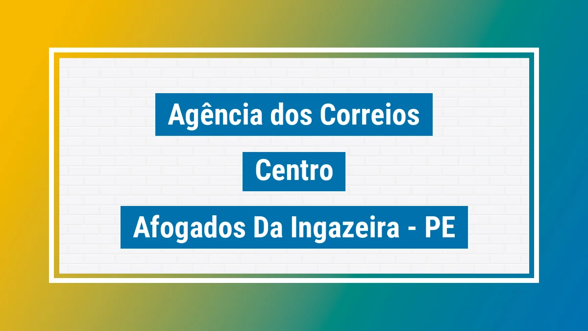 Imagem ilustrativa correios Centro Afogados da Ingazeira PE