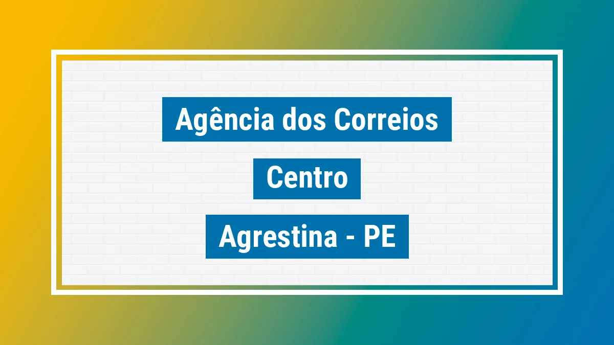 Imagem ilustrativa correios Centro Agrestina PE