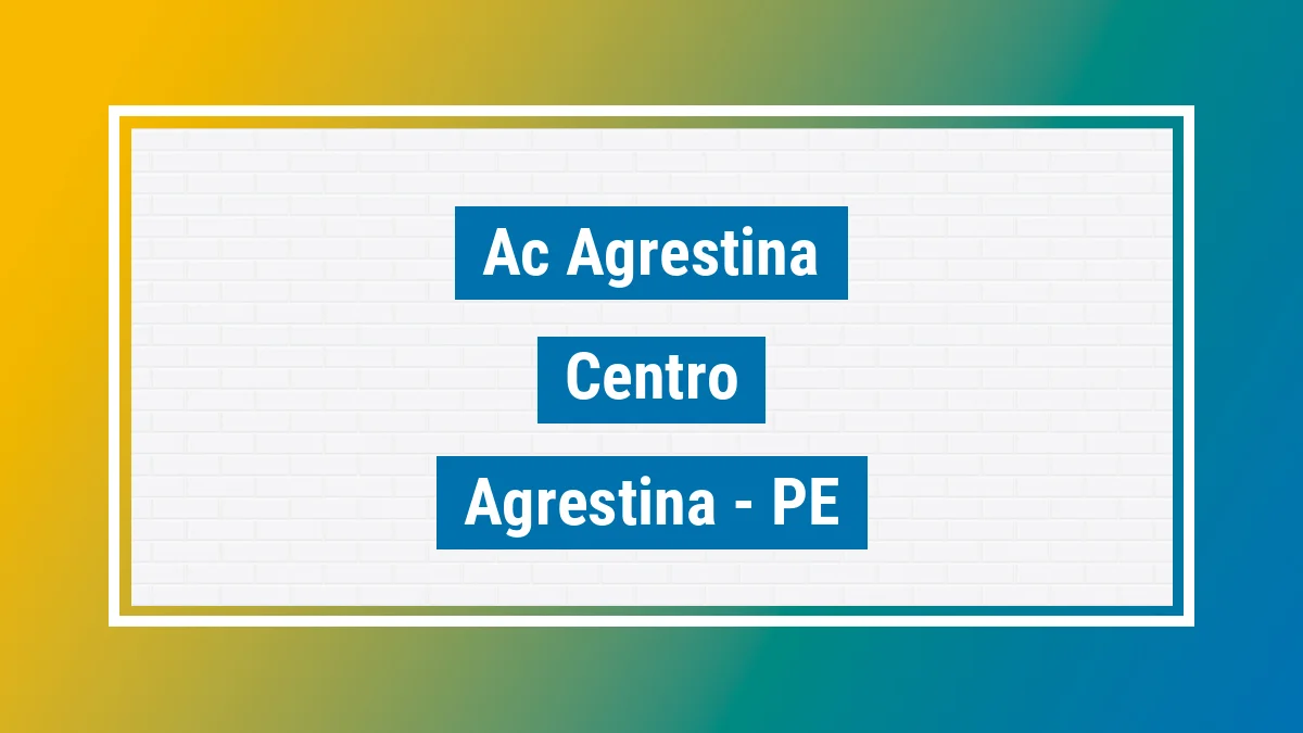 Unidade de agência dos Correios Ac Agrestina Centro Agrestina PE