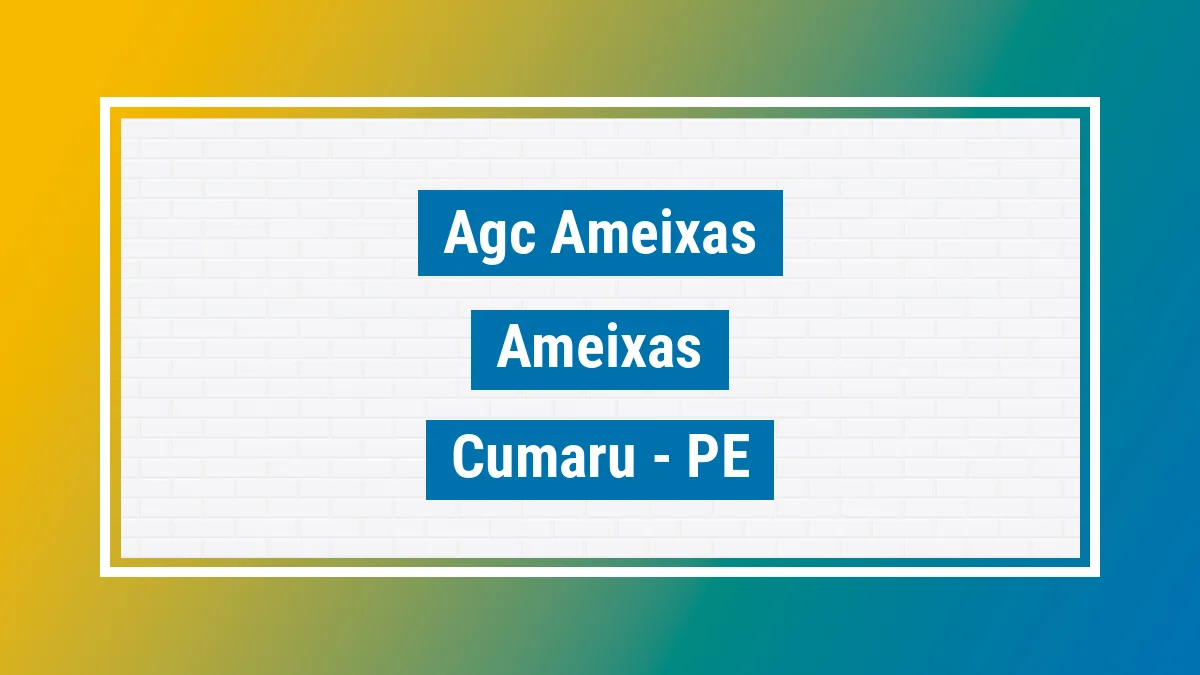 Unidade de agência dos Correios Agc Ameixas Ameixas Cumaru PE