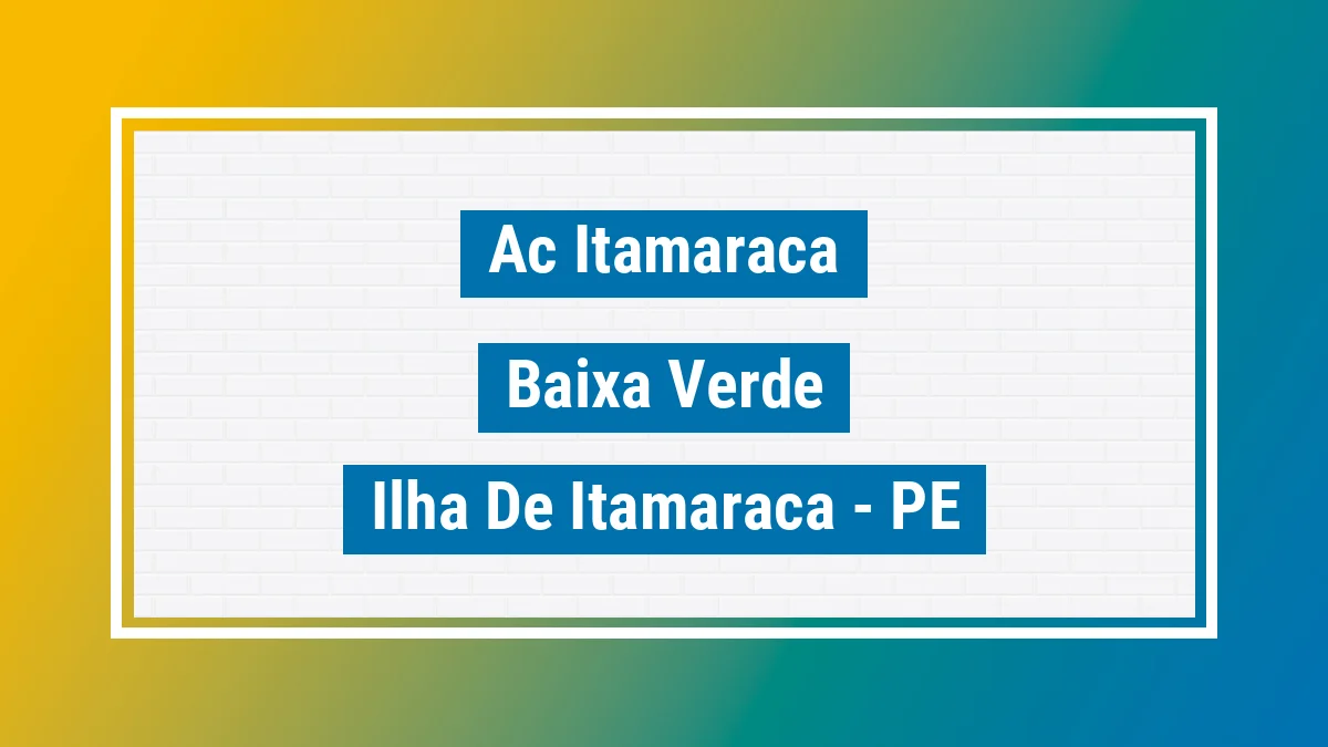 Unidade de agência dos Correios Ac Itamaraca Baixa Verde Ilha de Itamaracá PE