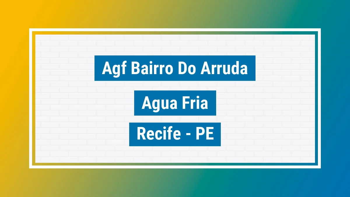 Unidade de agência dos Correios Agf Bairro do Arruda Água Fria Recife PE