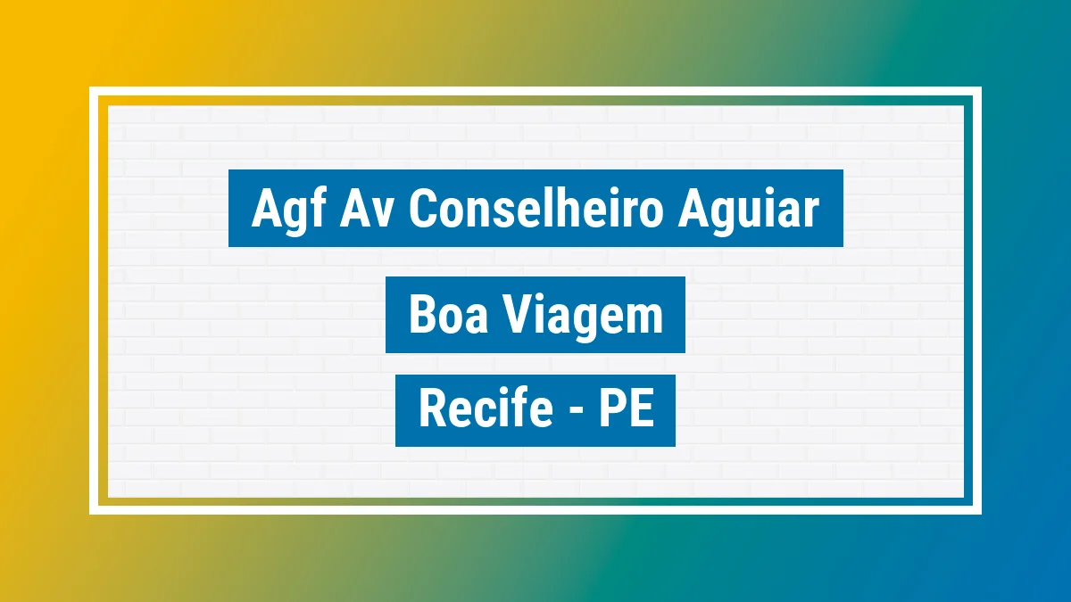 Unidade de agência dos Correios Agf Av Conselheiro Aguiar Boa Viagem Recife PE
