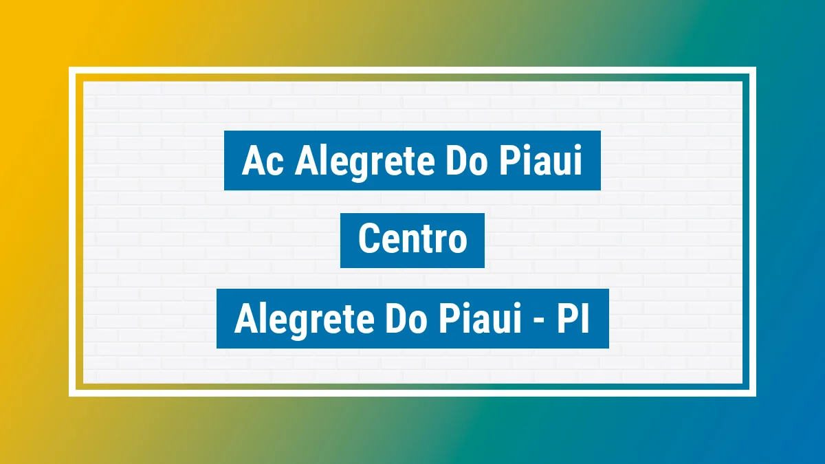 Unidade de agência dos Correios Ac Alegrete do Piaui Centro Alegrete do Piauí PI