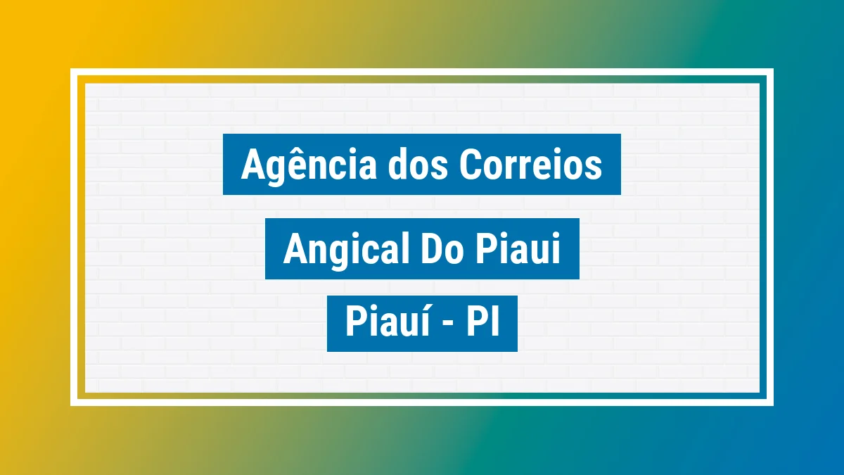 Imagem ilustrativa correios Angical do Piauí PI