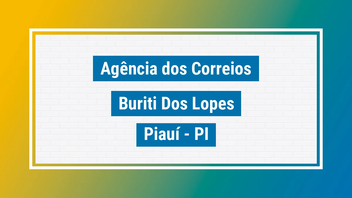 Imagem ilustrativa correios Buriti dos Lopes PI