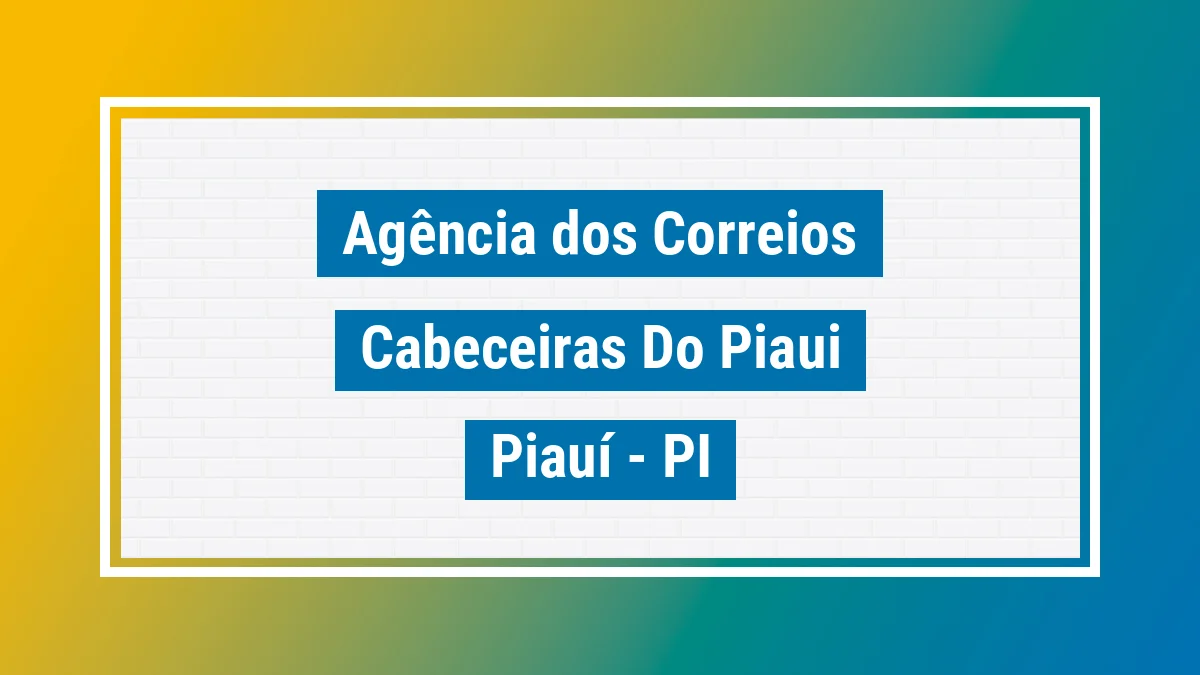 Imagem ilustrativa correios Cabeceiras do Piauí PI
