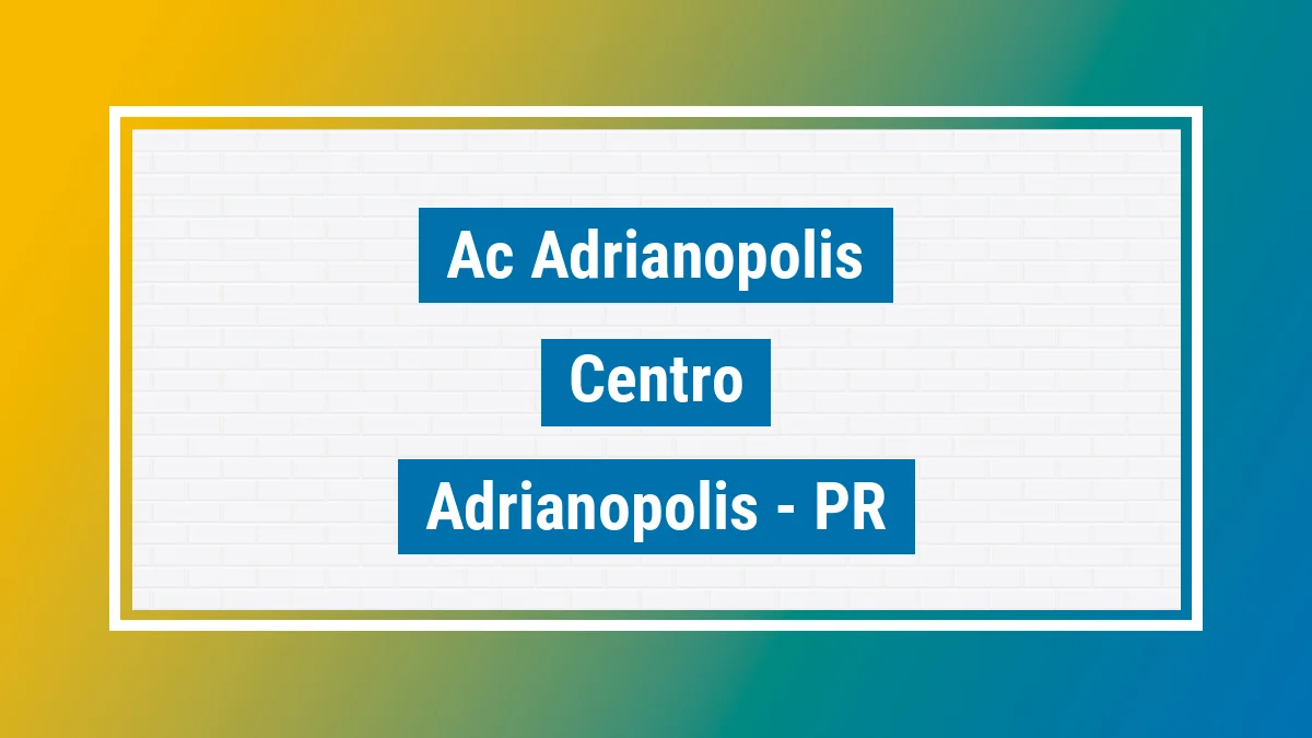 Unidade de agência dos Correios Ac Adrianopolis Centro Adrianópolis PR