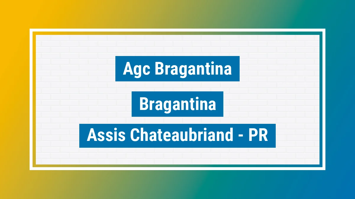 Unidade de agência dos Correios Agc Bragantina Bragantina Assis Chateaubriand PR