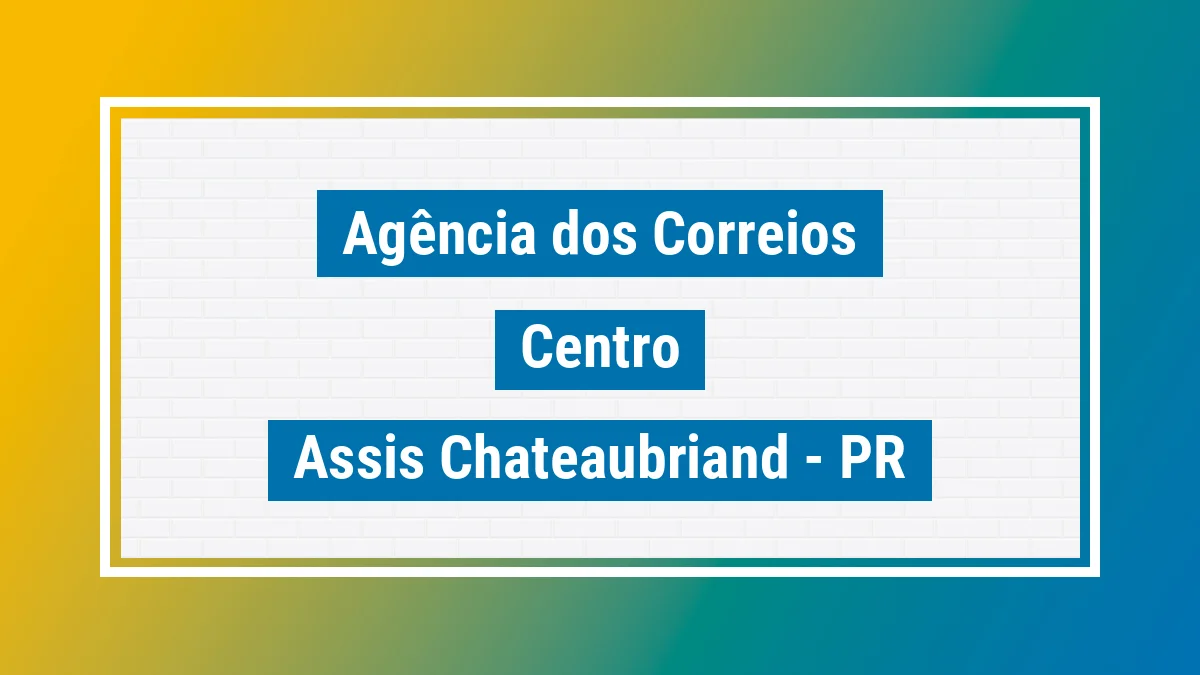 Imagem ilustrativa correios Centro Assis Chateaubriand PR