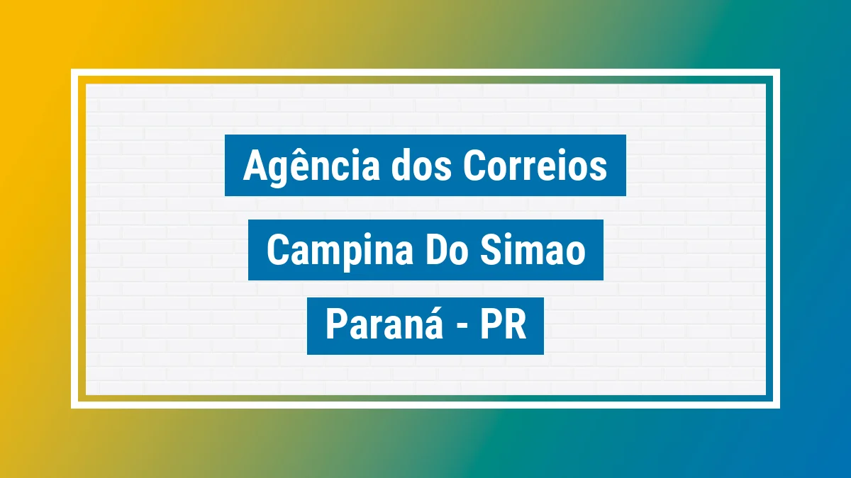 Imagem ilustrativa correios Campina do Simão PR