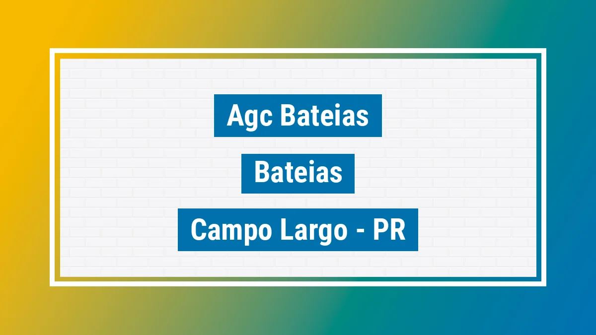 Unidade de agência dos Correios Agc Bateias Bateias Campo Largo PR
