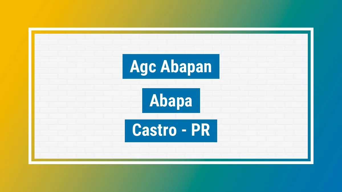 Unidade de agência dos Correios Agc Abapan Abapã Castro PR