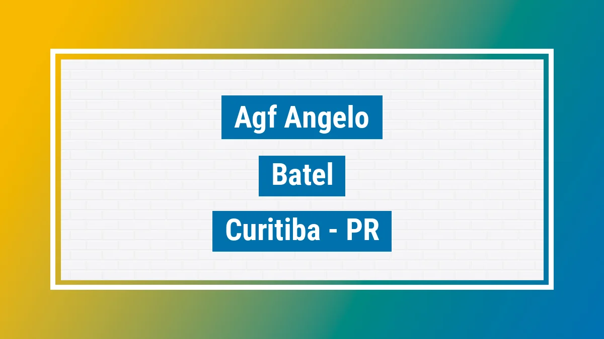 Unidade de agência dos Correios Agf Angelo Batel Curitiba PR
