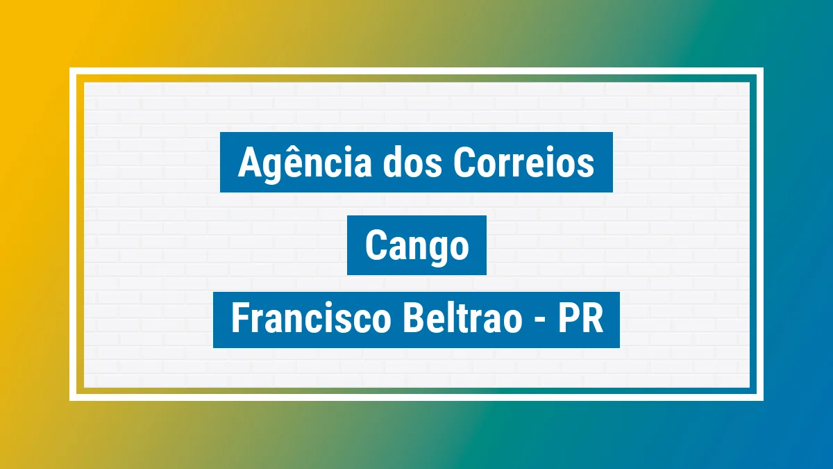 Imagem ilustrativa correios Cango Francisco Beltrão PR