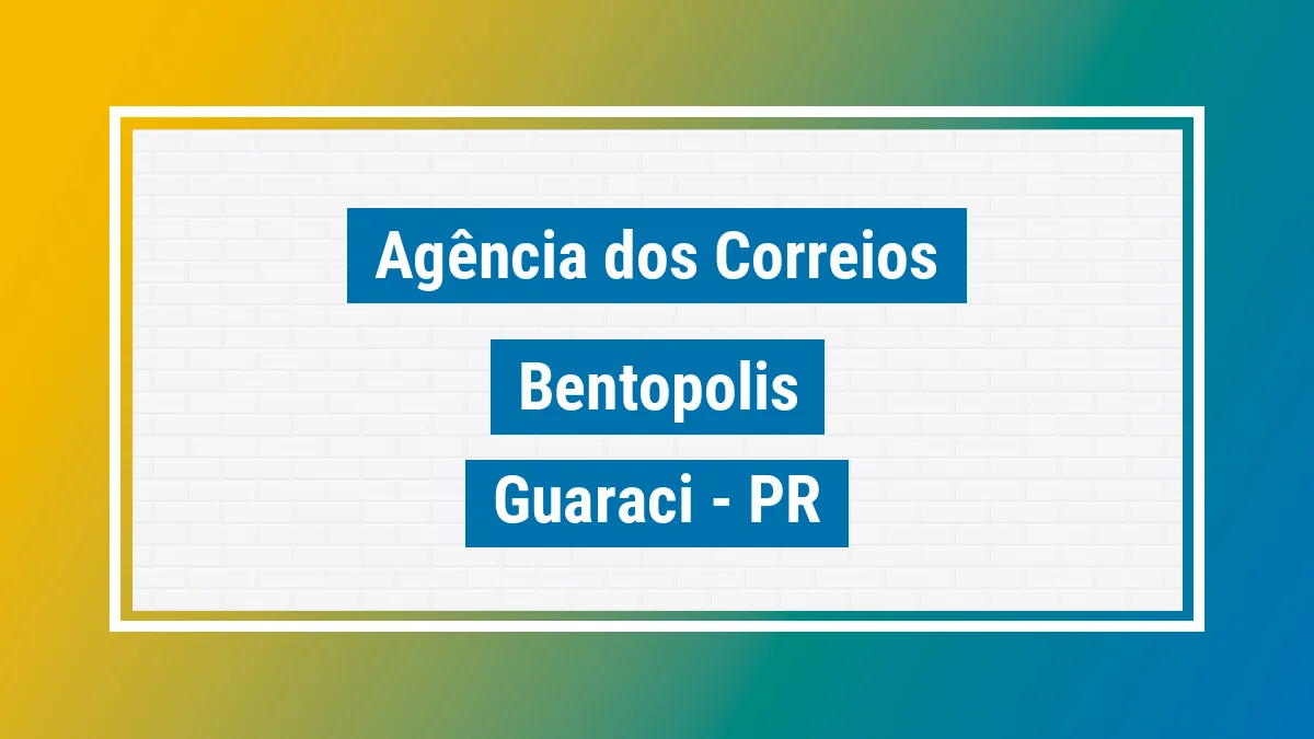 Imagem ilustrativa correios Bentópolis Guaraci PR