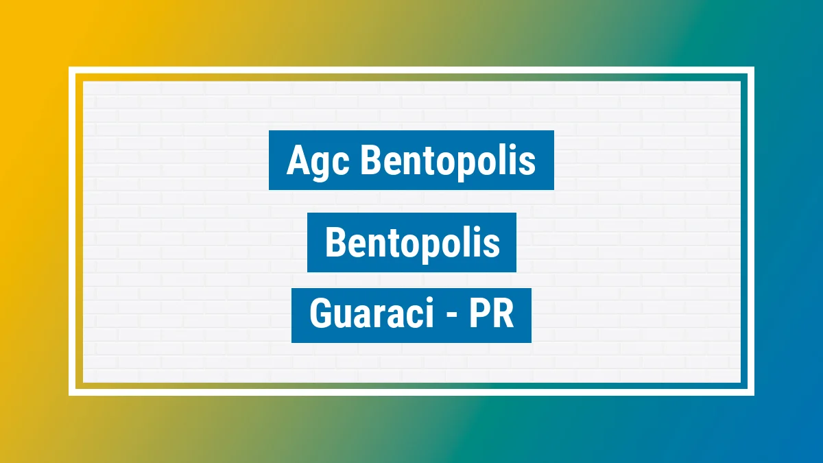 Unidade de agência dos Correios Agc Bentopolis Bentópolis Guaraci PR