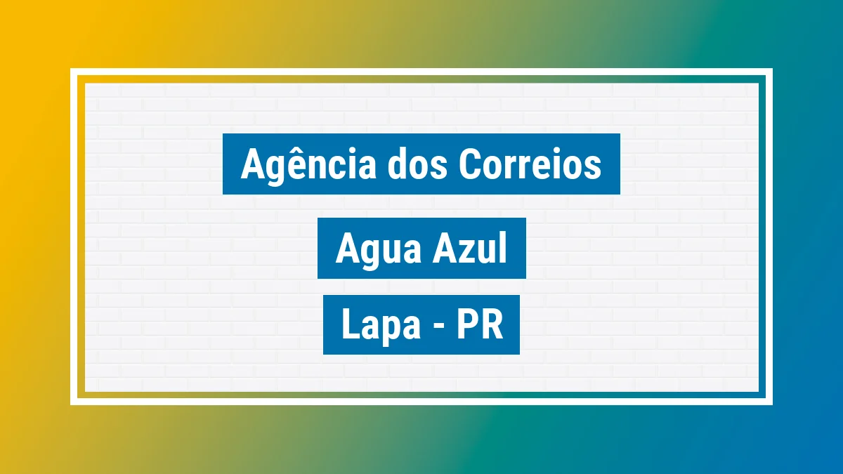 Imagem ilustrativa correios Água Azul Lapa PR