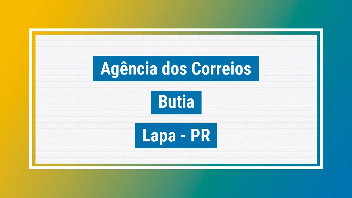 Imagem ilustrativa correios Butiá Lapa PR