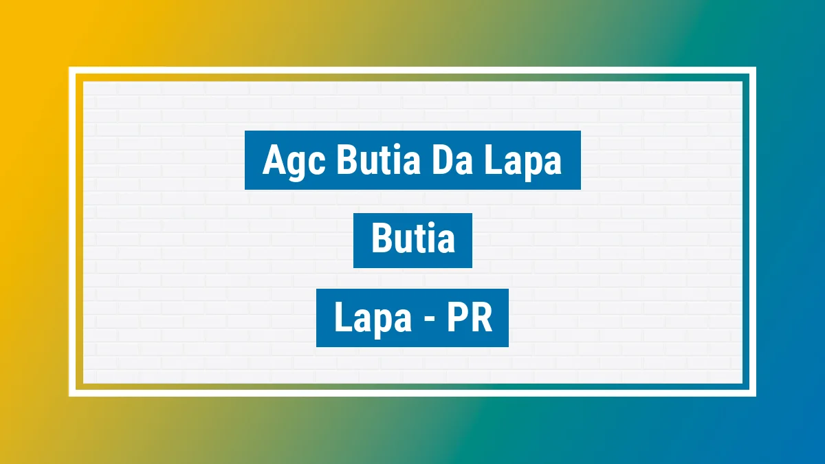 Unidade de agência dos Correios Agc Butia da Lapa Butiá Lapa PR
