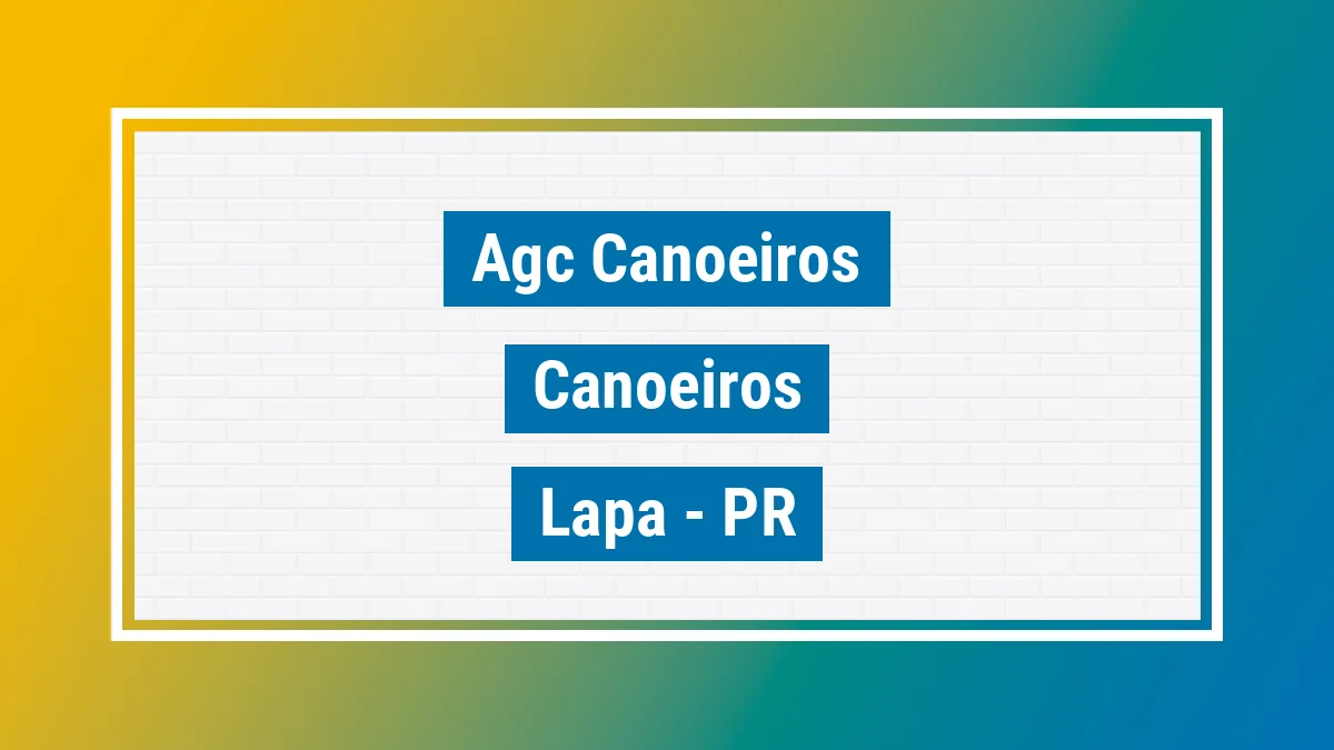 Unidade de agência dos Correios Agc Canoeiros Canoeiros Lapa PR