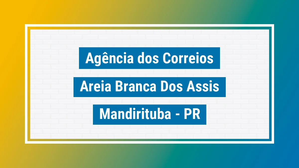 Imagem ilustrativa correios Areia Branca dos Assis Mandirituba PR