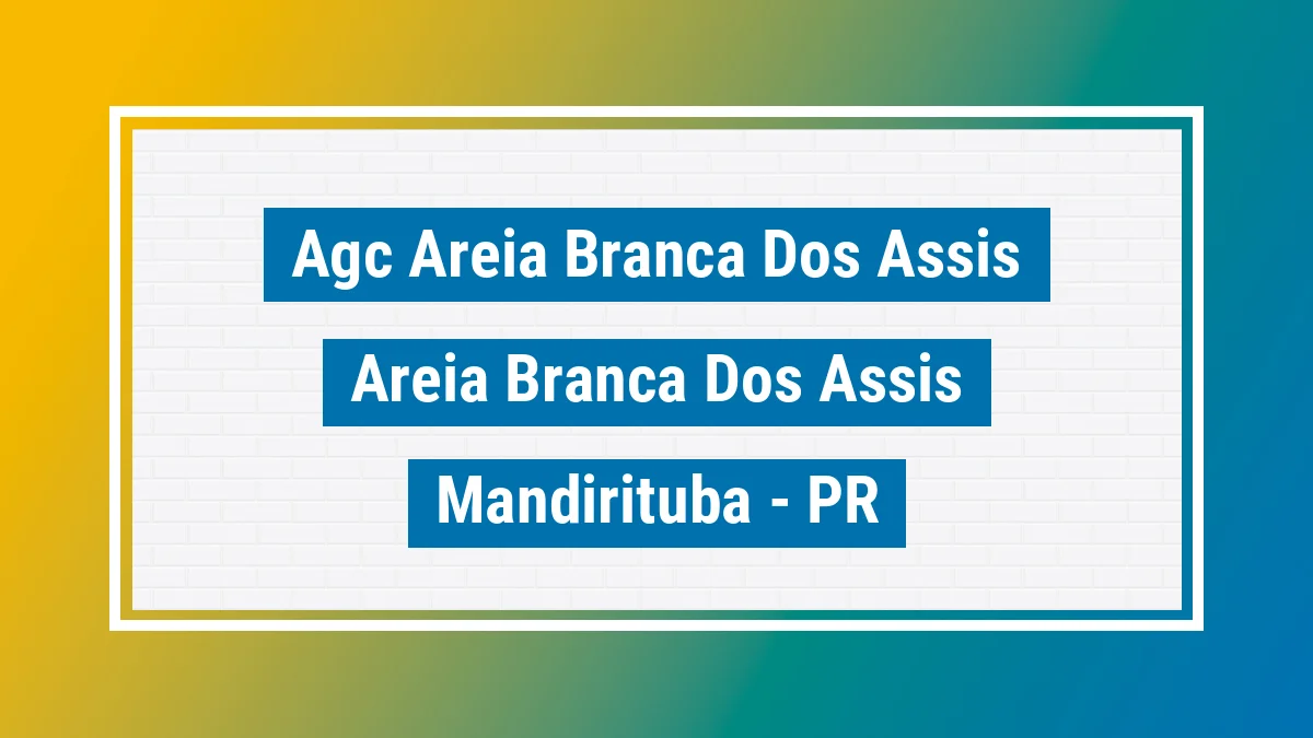 Unidade de agência dos Correios Agc Areia Branca dos Assis Areia Branca dos Assis Mandirituba PR