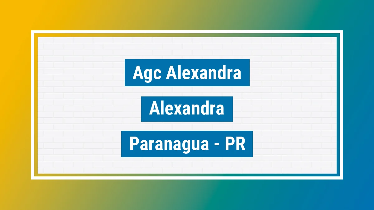 Unidade de agência dos Correios Agc Alexandra Alexandra Paranaguá PR