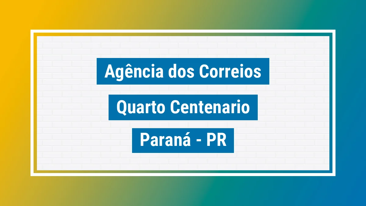 Imagem ilustrativa correios Quarto Centenário PR