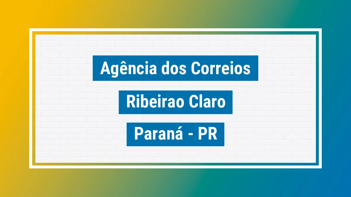 Imagem ilustrativa correios Ribeirão Claro PR