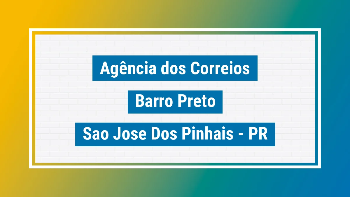 Imagem ilustrativa correios Barro Preto São José dos Pinhais PR