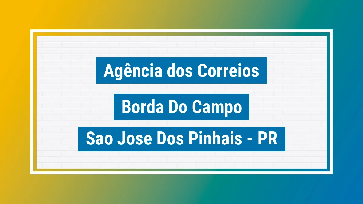 Imagem ilustrativa correios Borda do Campo São José dos Pinhais PR