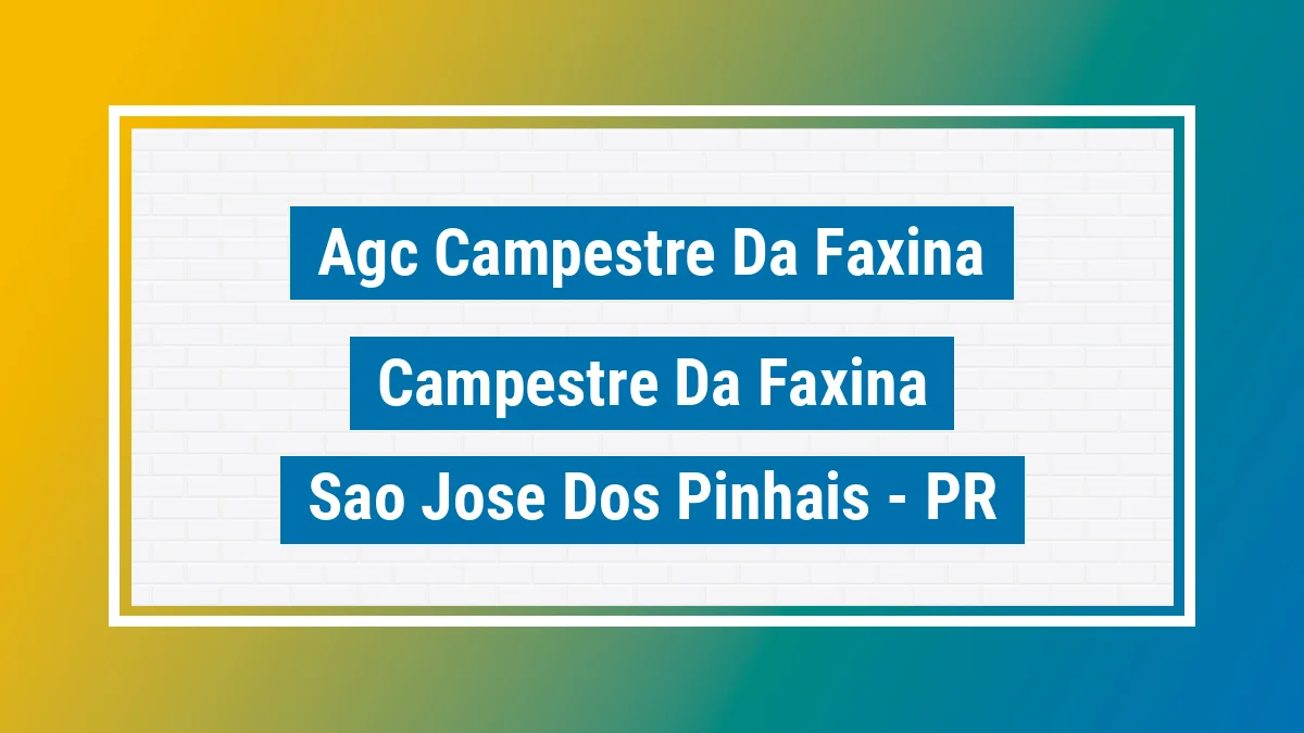 Unidade de agência dos Correios Agc Campestre da Faxina Campestre da Faxina São José dos Pinhais PR