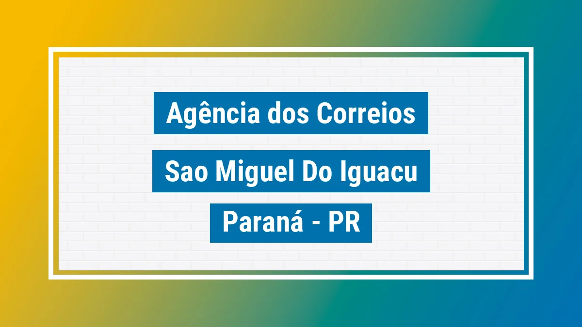 Imagem ilustrativa correios São Miguel do Iguaçu PR