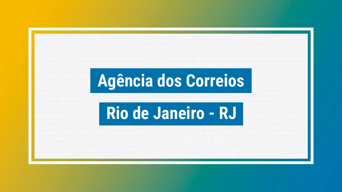 Imagem ilustrativa correios Rio de Janeiro RJ