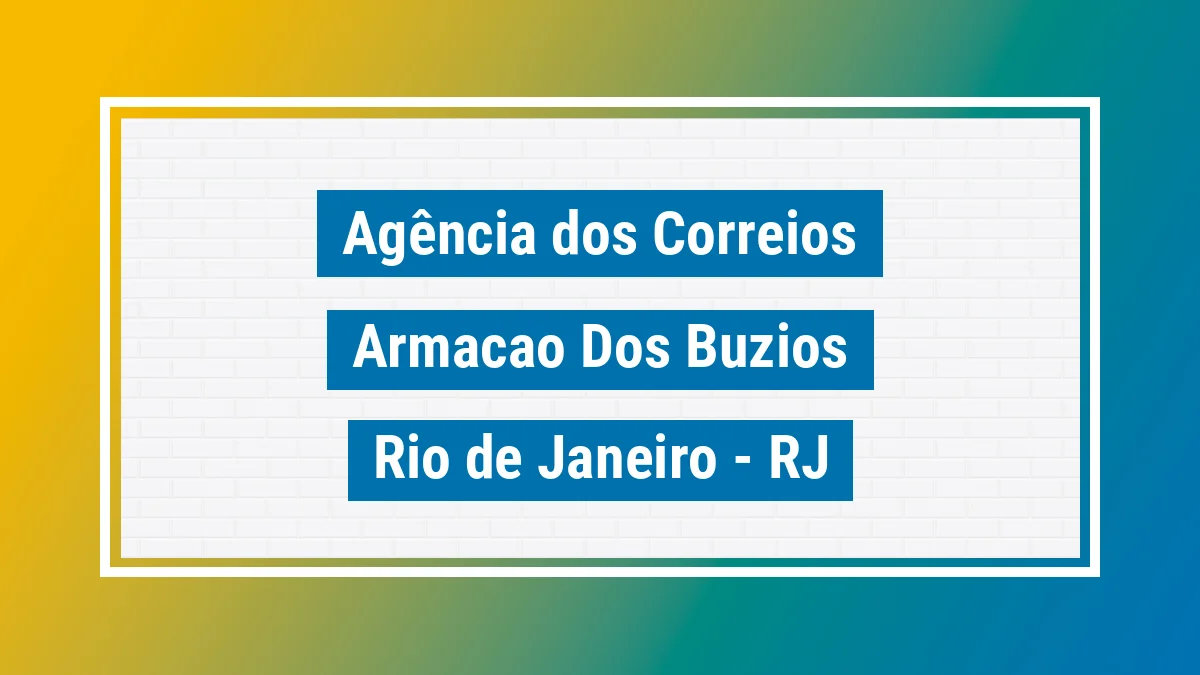 Imagem ilustrativa correios Armação dos Búzios RJ