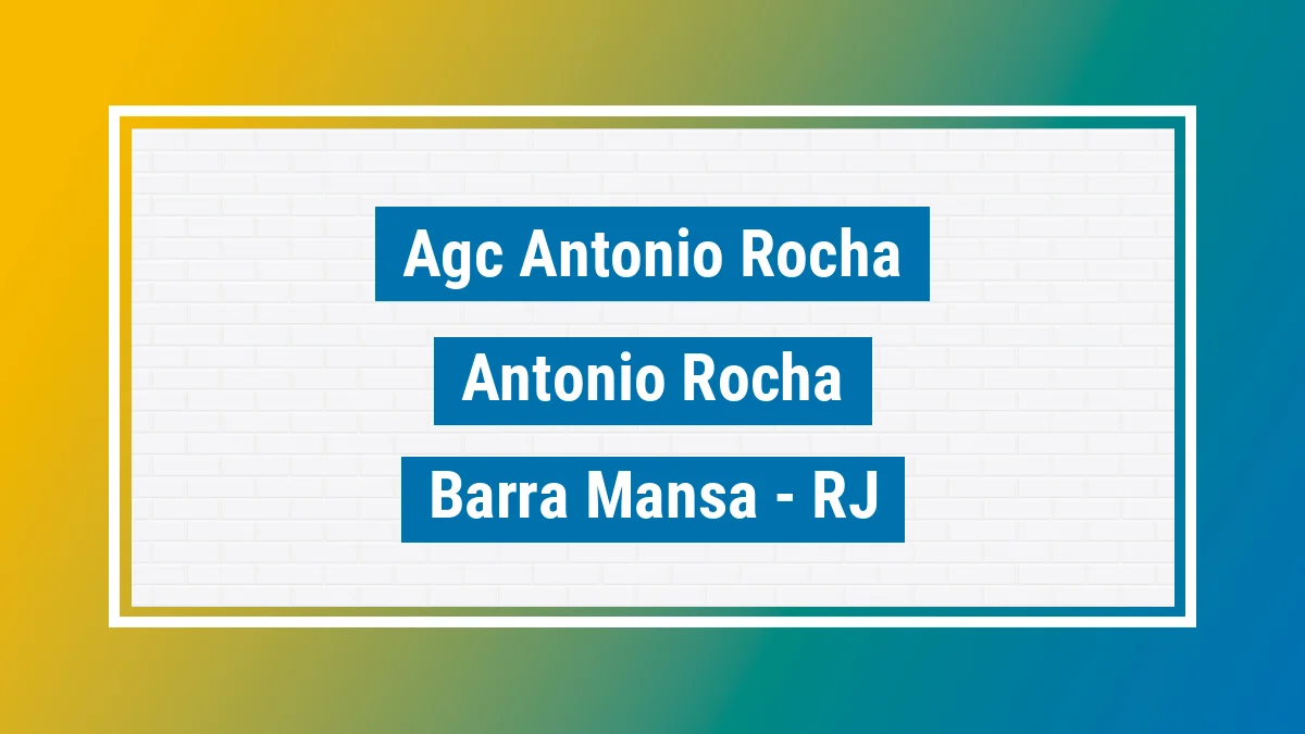 Unidade de agência dos Correios Agc Antonio Rocha Antônio Rocha Barra Mansa RJ