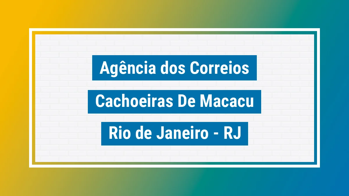 Imagem ilustrativa correios Cachoeiras de Macacu RJ