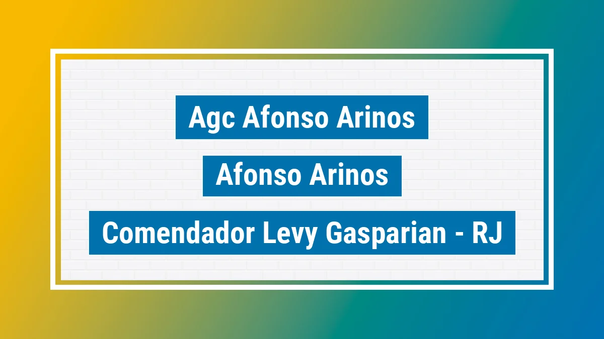 Unidade de agência dos Correios Agc Afonso Arinos Afonso Arinos Comendador Levy Gasparian RJ