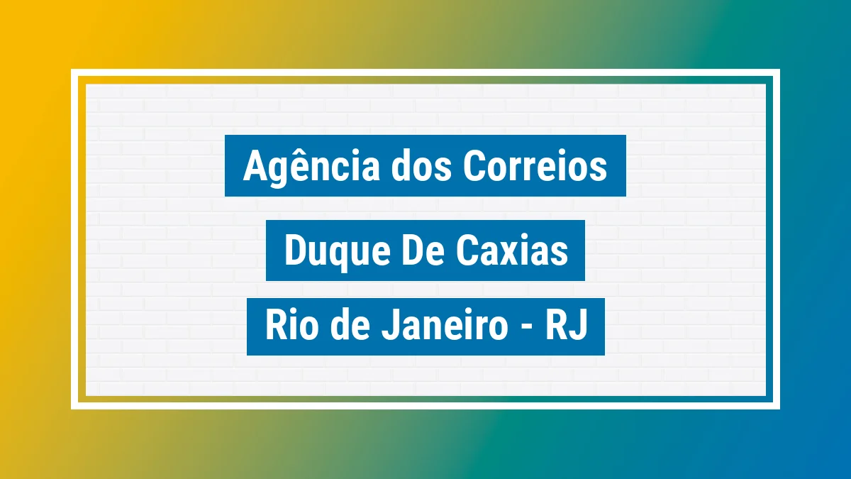 Imagem ilustrativa correios Duque de Caxias RJ